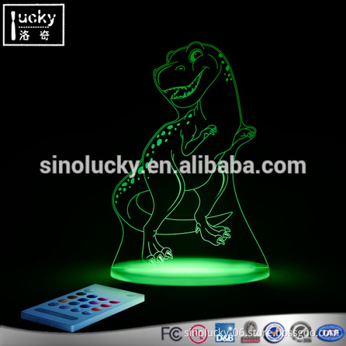 custom illusion kids 3d night light with 7colors table lamp gifts stars